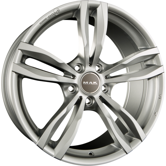 Mak Luft Silver Alufelge 8x18 Zoll ET30 LK 5x120 ML72.6 – Bild 2