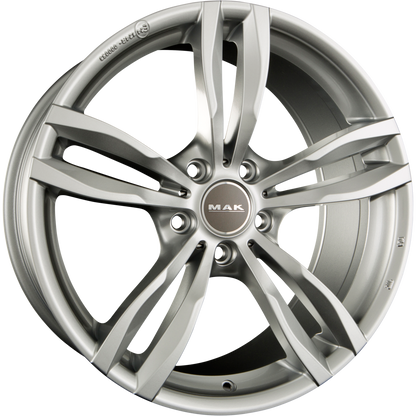 Mak Luft Silver Alufelge 8x18 Zoll ET30 LK 5x120 ML72.6 – Bild 2