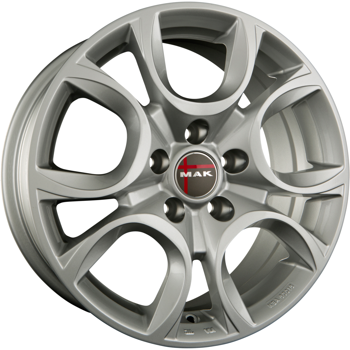 Mak Torino Silver Alufelge 7x17 Zoll ET35 LK 4x98 ML58.1 – Bild 2