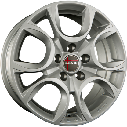 Mak Torino Silver Alufelge 7x17 Zoll ET35 LK 4x98 ML58.1 – Bild 2