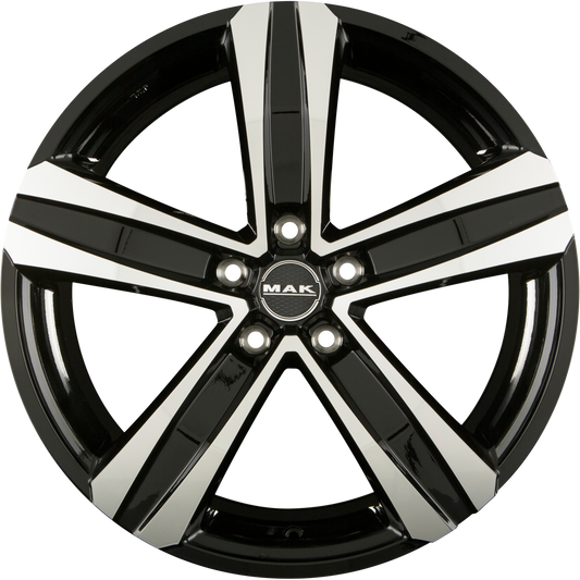 Mak Stone 5 Black Mirror Face Alufelge 6.5x16 Zoll ET55 LK 5x160 ML65.1
