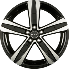 Mak Stone 5 Black Mirror Face Alufelge 6.5x16 Zoll ET55 LK 5x160 ML65.1