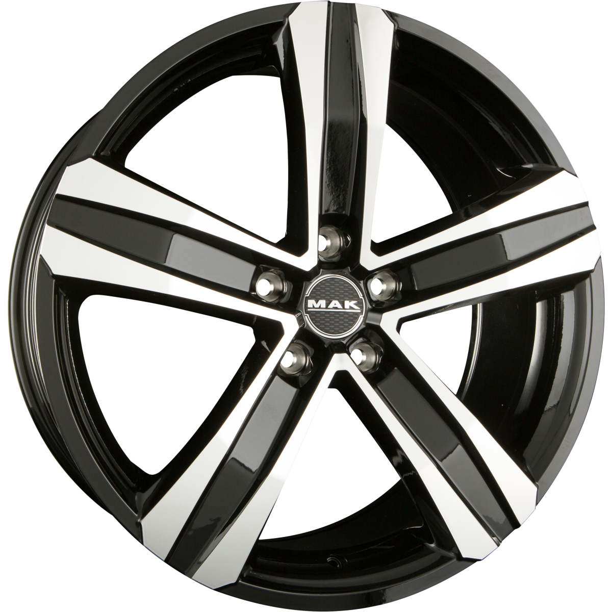 Mak Stone 5 Black Mirror Face Alufelge 6.5x16 Zoll ET55 LK 5x160 ML65.1 – Bild 2