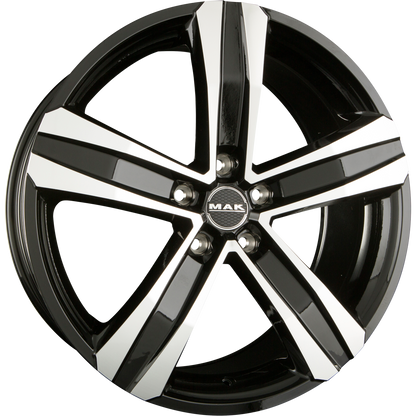 Mak Stone 5 Black Mirror Face Alufelge 6.5x16 Zoll ET55 LK 5x160 ML65.1 – Bild 2