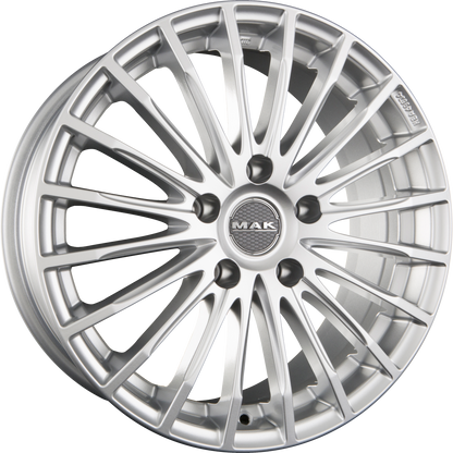 Mak Fatale Silver Alufelge 8x18 Zoll ET42 LK 5x112 ML76 – Bild 2