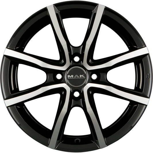Mak Milano 4 Black Mirror Face Alufelge 6.5x16 Zoll ET30 LK 4x98 ML58.1