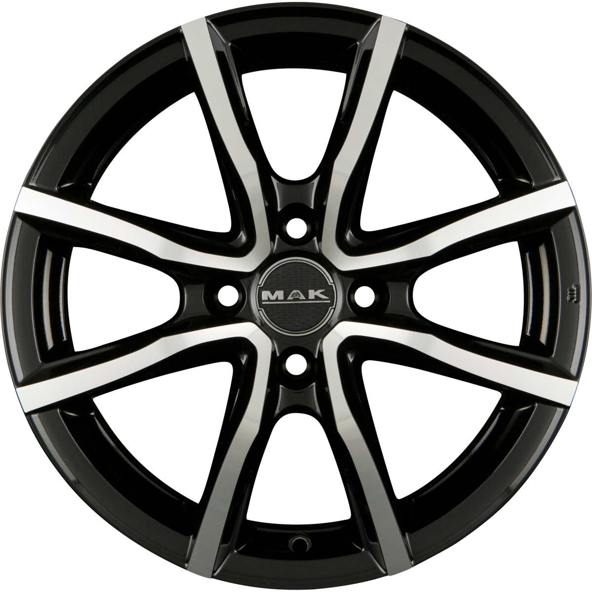 Mak Milano 4 Black Mirror Face Alufelge 6.5x16 Zoll ET30 LK 4x98 ML58.1
