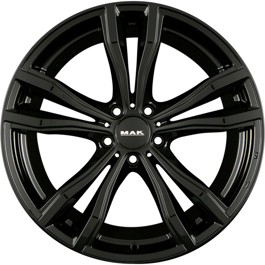 Mak X-Mode gloss black Alufelge 10x20 Zoll ET40 LK 5x120 ML74.1
