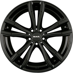 Mak X-Mode gloss black Alufelge 10x20 Zoll ET40 LK 5x120 ML74.1