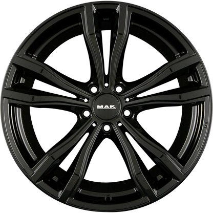 Mak X-Mode gloss black Alufelge 10x20 Zoll ET40 LK 5x120 ML74.1
