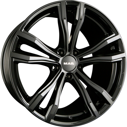 Mak X-Mode gloss black Alufelge 10x20 Zoll ET40 LK 5x120 ML74.1 – Bild 2