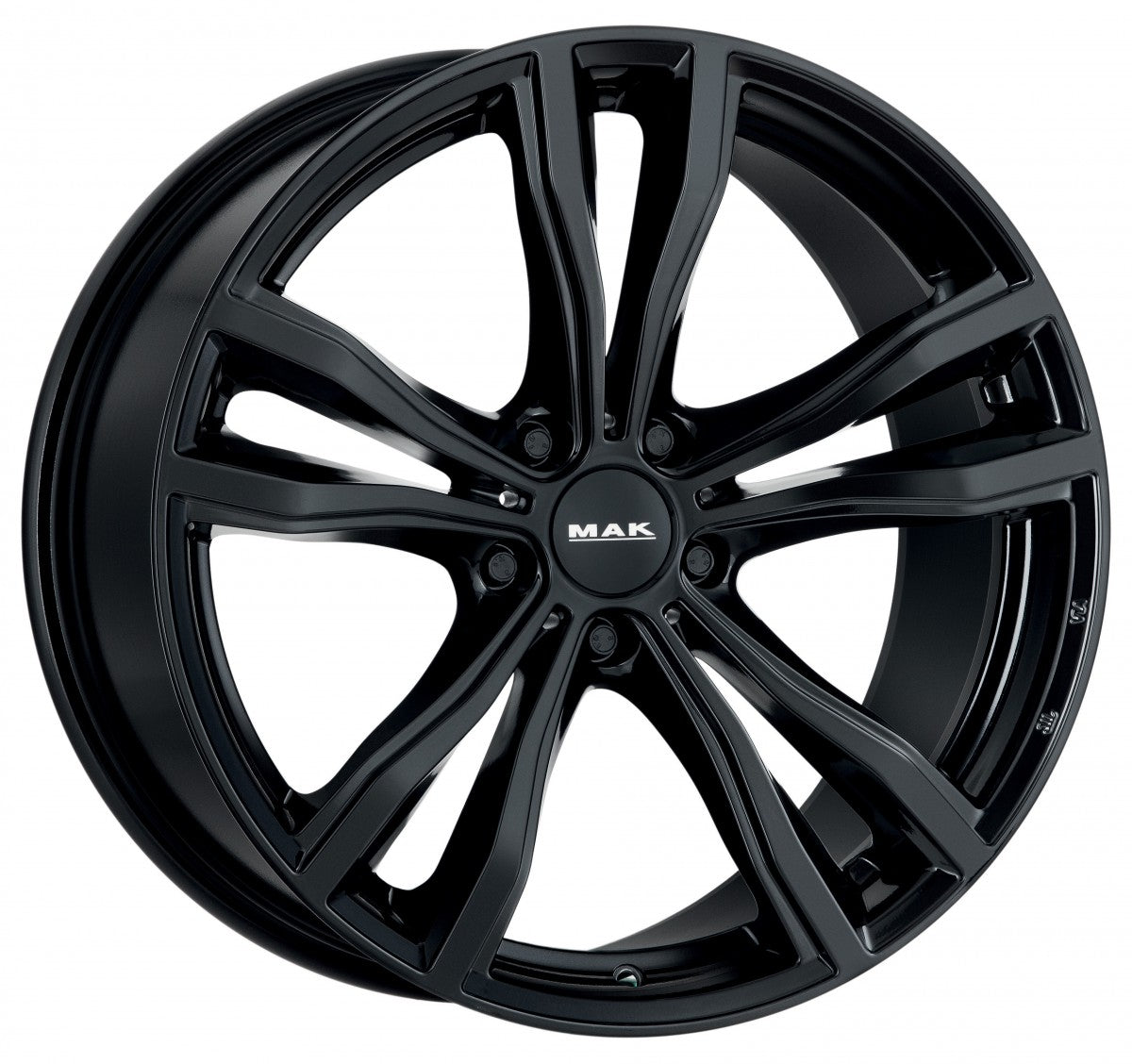Mak X-Mode gloss black Alufelge 11x20 Zoll ET37 LK 5x120 ML74.1