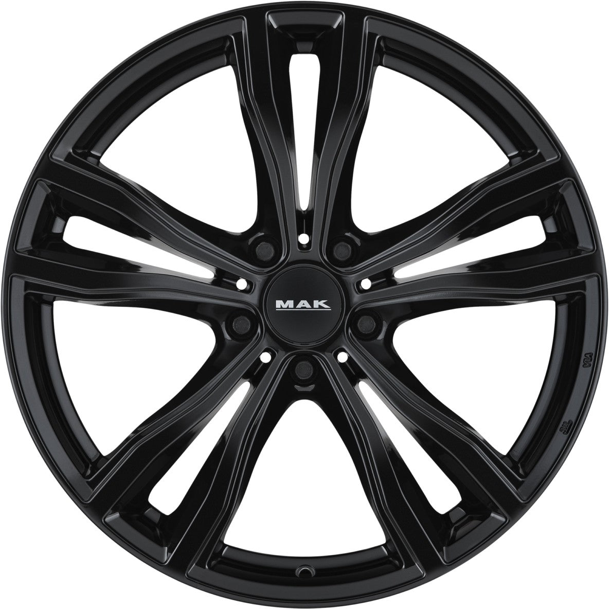 Mak X-Mode gloss black Alufelge 11.5x21 Zoll ET38 LK 5x120 ML74.1 – Bild 2