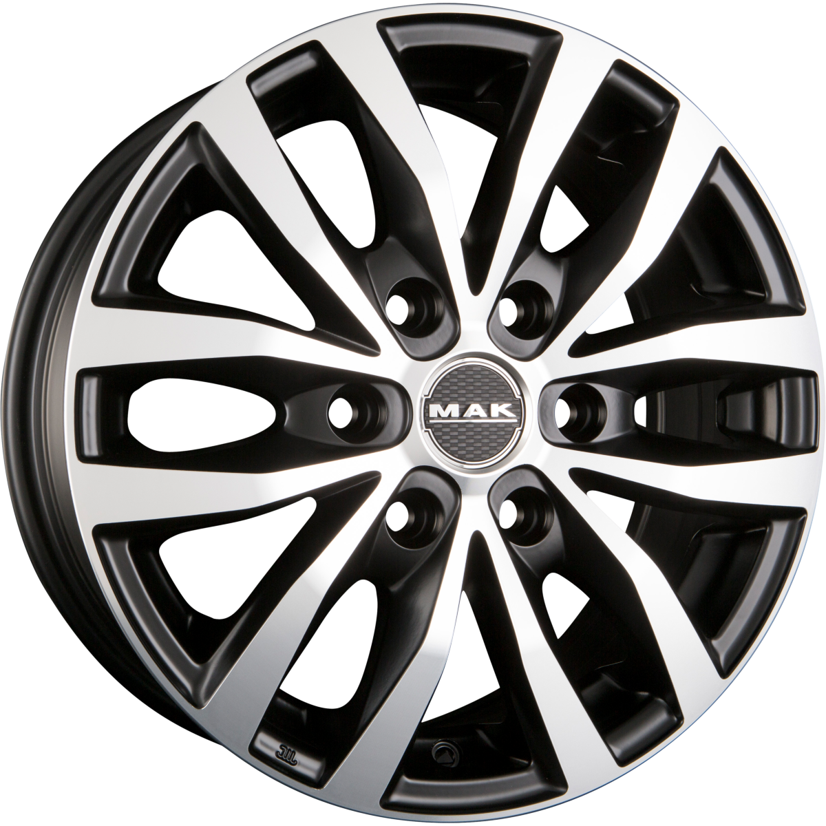 Mak Load 6 Ice Black Alufelge 6.5x16 Zoll ET20 LK 6x139.7 ML106.1 – Bild 2