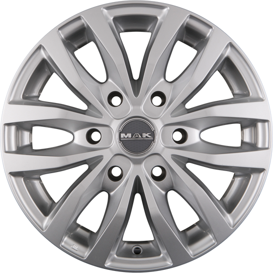 Mak Load 6 Silver Alufelge 6.5x16 Zoll ET62 LK 6x130 ML84.1