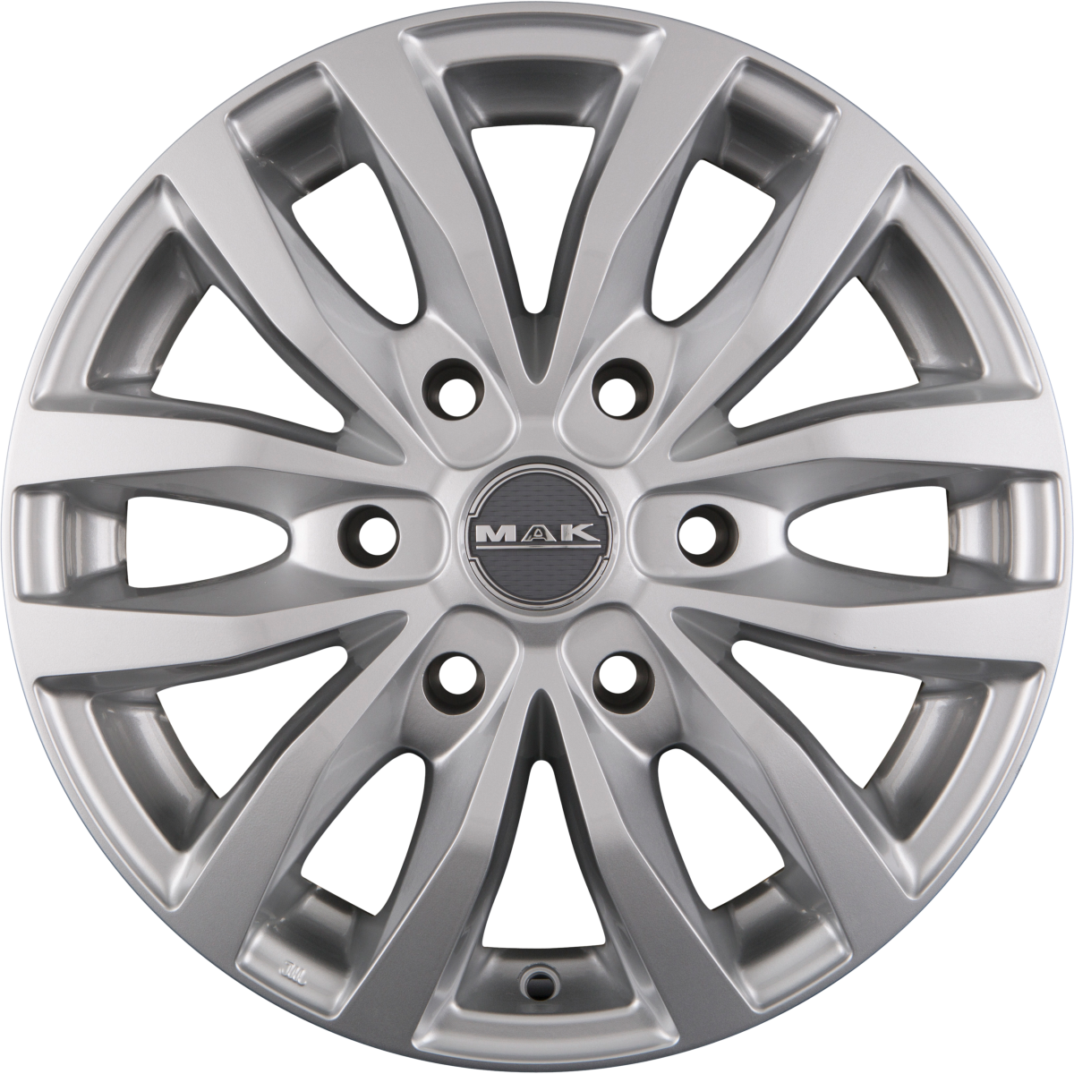 Mak Load 6 Silver Alufelge 6.5x16 Zoll ET62 LK 6x130 ML84.1