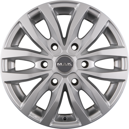 Mak Load 6 Silver Alufelge 6.5x16 Zoll ET62 LK 6x130 ML84.1