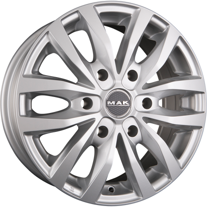 Mak Load 6 Silver Alufelge 6.5x16 Zoll ET62 LK 6x130 ML84.1 – Bild 2
