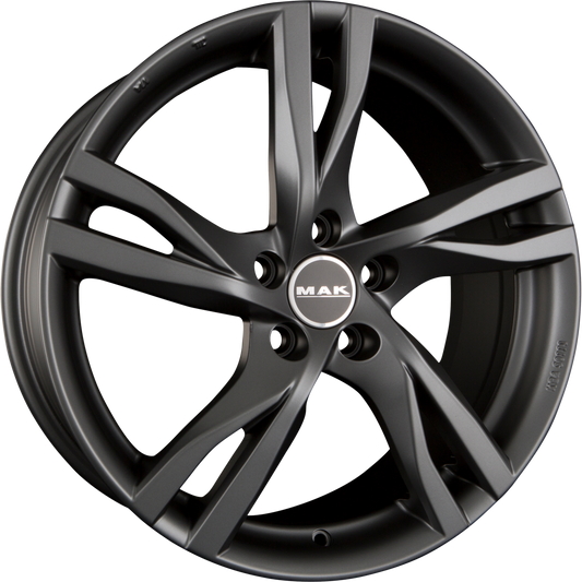 Mak Stockholm Matt Titan Alufelge 7x17 Zoll ET50 LK 5x108 ML63.4 – Bild 2