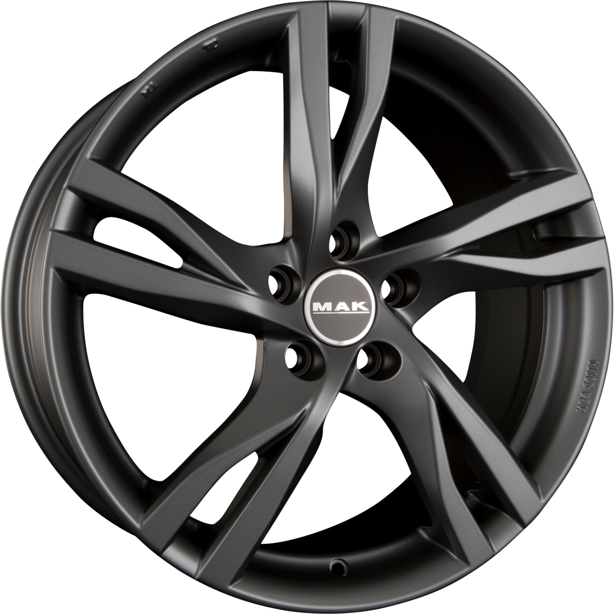 Mak Stockholm Matt Titan Alufelge 7x17 Zoll ET50 LK 5x108 ML63.4 – Bild 2