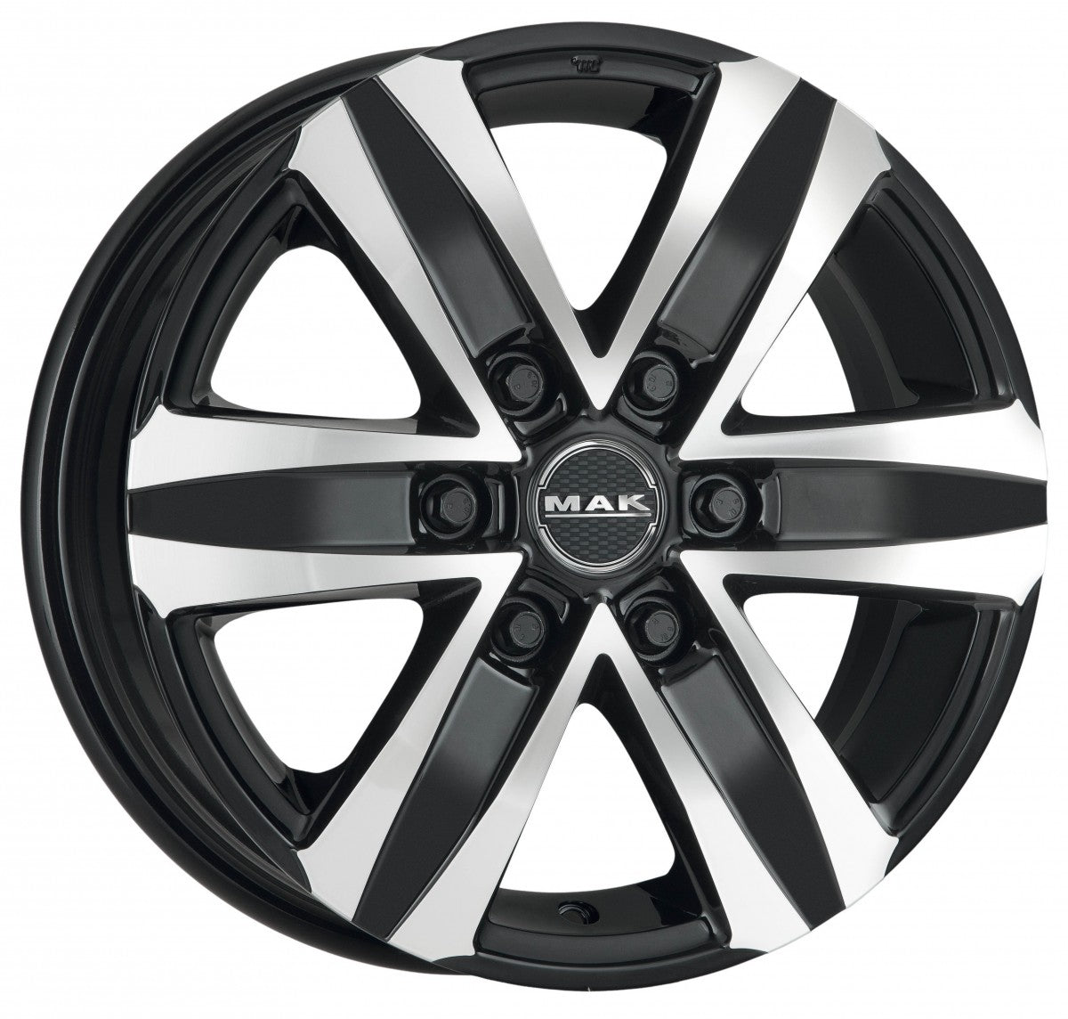 Mak Stone 6 black mirror Alufelge 8x18 Zoll ET30 LK 6x114.3 ML66.1