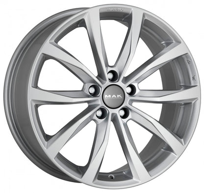 Mak Wolf silver Alufelge 6.5x16 Zoll ET45 LK 5x108 ML65.1