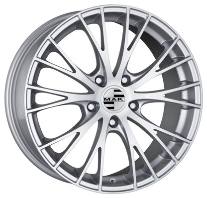 Mak Rennen silver Alufelge 8x18 Zoll ET50 LK 5x112 ML57.1