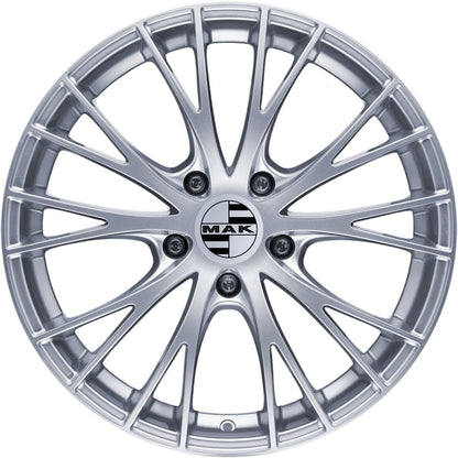 Mak Rennen silver Alufelge 8x18 Zoll ET50 LK 5x112 ML57.1 – Bild 2