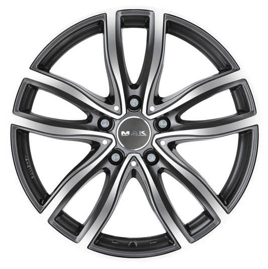 Mak Fahr gun metallic mirror Alufelge 8x18 Zoll ET57 LK 5x112 ML66.6 – Bild 2