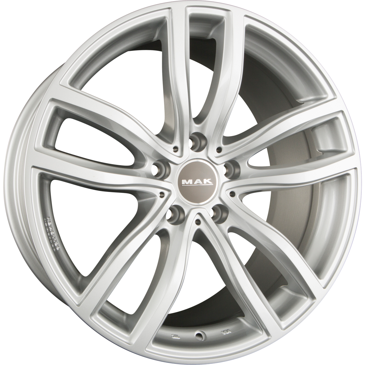 Mak Fahr Silver Alufelge 8x19 Zoll ET54 LK 5x112 ML66.6 – Bild 2