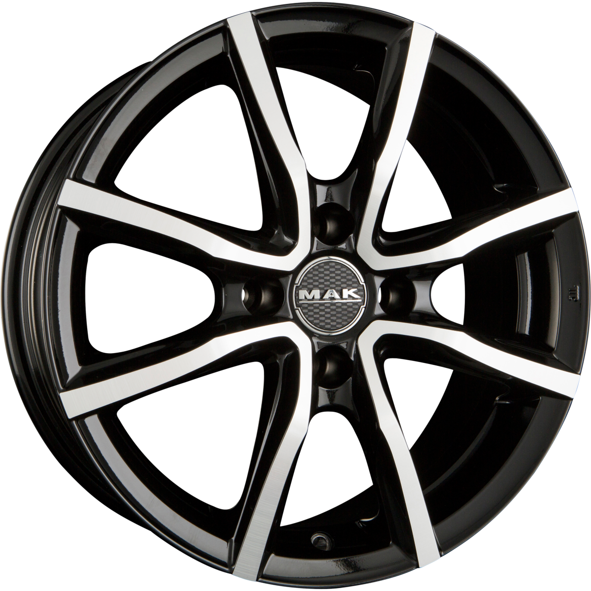 Mak Milano 4 Black Mirror Face Alufelge 6x15 Zoll ET40 LK 4x100 ML60.1 – Bild 2