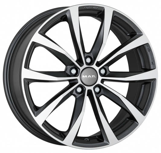 Mak Wolf gun metallic mirror Alufelge 8x20 Zoll ET45 LK 5x114.3 ML76