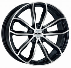 Mak 24H-FF black mirror Alufelge 8x19 Zoll ET21 LK 5x112 ML66.45