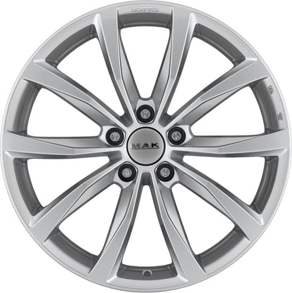 Mak Wolf silver Alufelge 7.5x17 Zoll ET30 LK 5x110 ML65.1 – Bild 2