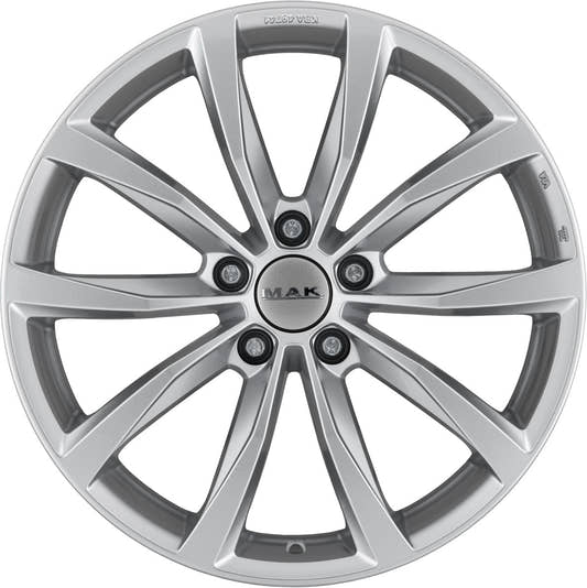 Mak Wolf silver Alufelge 8x18 Zoll ET33 LK 5x110 ML65.1 – Bild 2