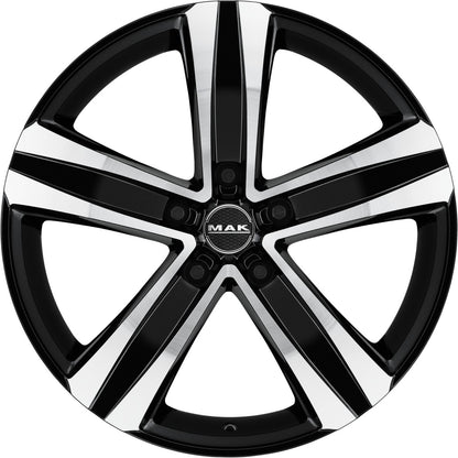 Mak Stone 5 black mirror Alufelge 7x17 Zoll ET46 LK 5x108 ML65.1 – Bild 2
