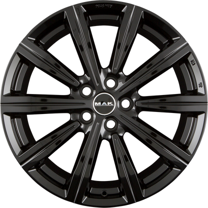 Mak Birmingham gloss black Alufelge 9.5x22 Zoll ET31 LK 5x112 ML66.45 – Bild 3