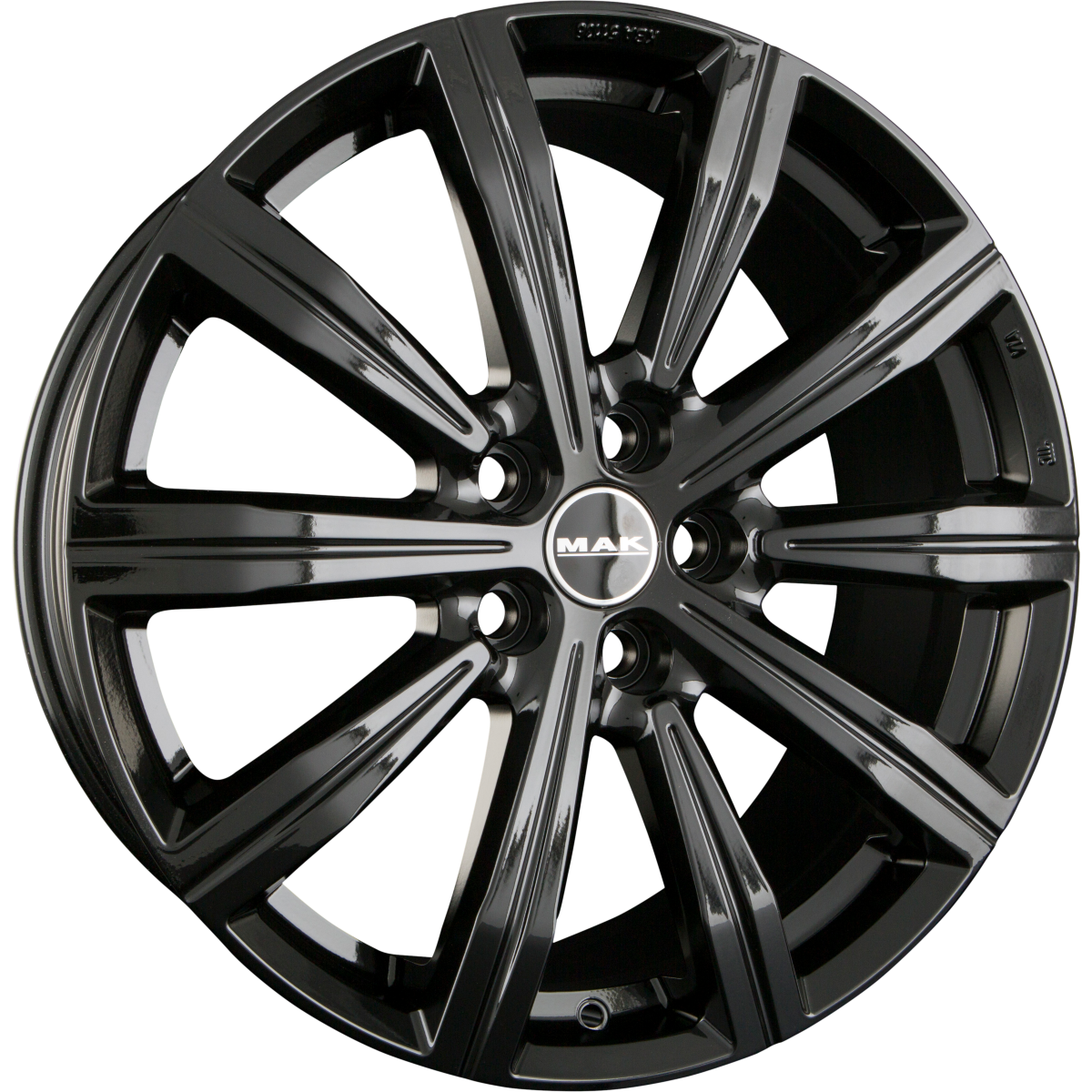 Mak Birmingham gloss black Alufelge 9.5x22 Zoll ET31 LK 5x112 ML66.45 – Bild 4