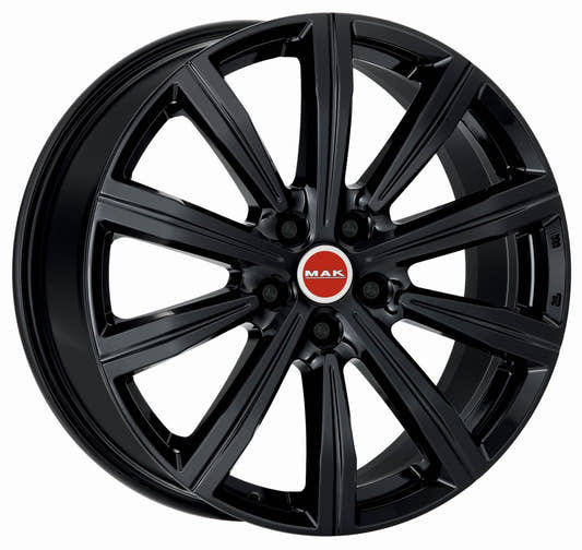 Mak Birmingham gloss black Alufelge 9.5x22 Zoll ET35 LK 5x120 ML72.6