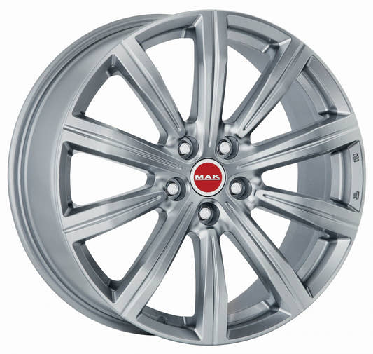 Mak Birmingham silver Alufelge 9.5x22 Zoll ET31 LK 5x112 ML66.45