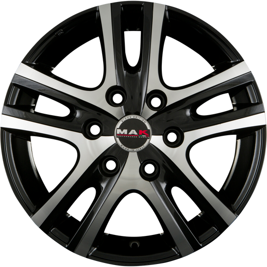 Mak Aria Black Mirror Alufelge 7x16 Zoll ET38 LK 6x139.7 ML67.1