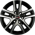 Mak Aria Black Mirror Alufelge 7x16 Zoll ET38 LK 6x139.7 ML67.1