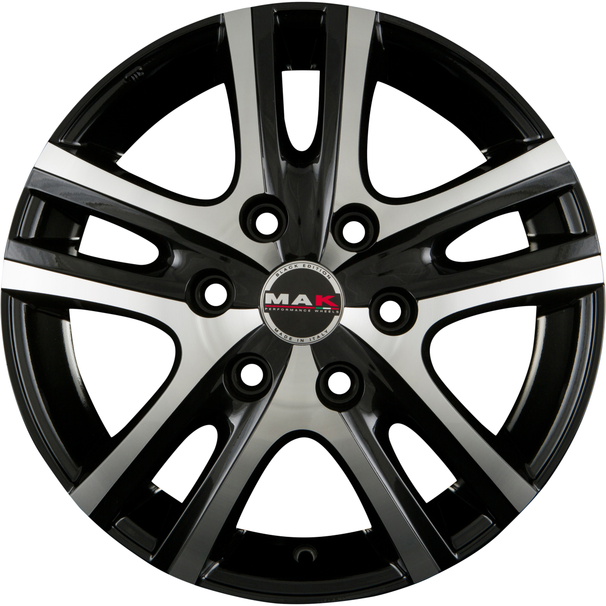 Mak Aria Black Mirror Alufelge 7x16 Zoll ET38 LK 6x139.7 ML67.1