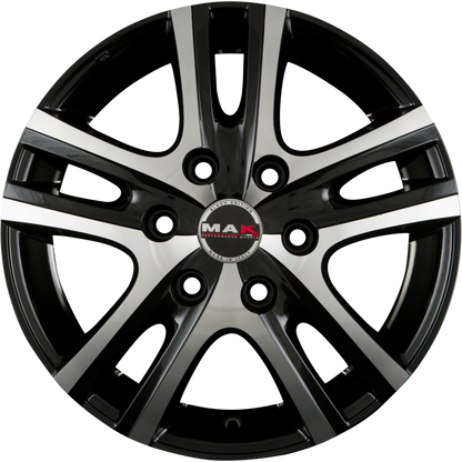 Mak Aria Black Mirror Alufelge 7x16 Zoll ET38 LK 6x139.7 ML67.1