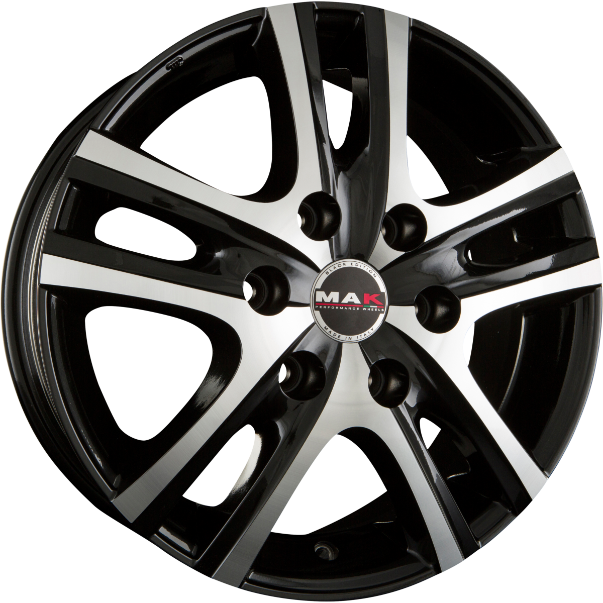 Mak Aria Black Mirror Alufelge 7x16 Zoll ET38 LK 6x139.7 ML67.1 – Bild 2
