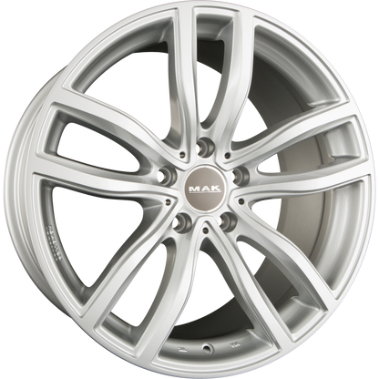 Mak Fahr Silver Alufelge 9.5x19 Zoll ET44 LK 5x112 ML66.6 – Bild 2