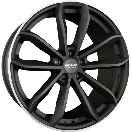 Mak 24H-FF Ice Ring Black Alufelge 10x20 Zoll ET19 LK 5x112 ML66.6 – Bild 2