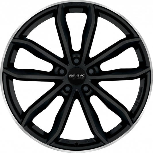 Mak 24H-FF Ice Ring Black Alufelge 10x20 Zoll ET19 LK 5x112 ML66.6 – Bild 2