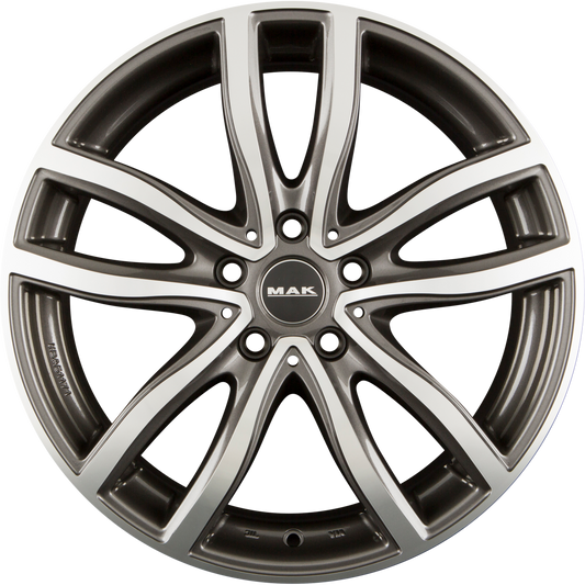 Mak Fahr Gun Metal Mirror Face Alufelge 8x20 Zoll ET51 LK 5x112 ML66.6