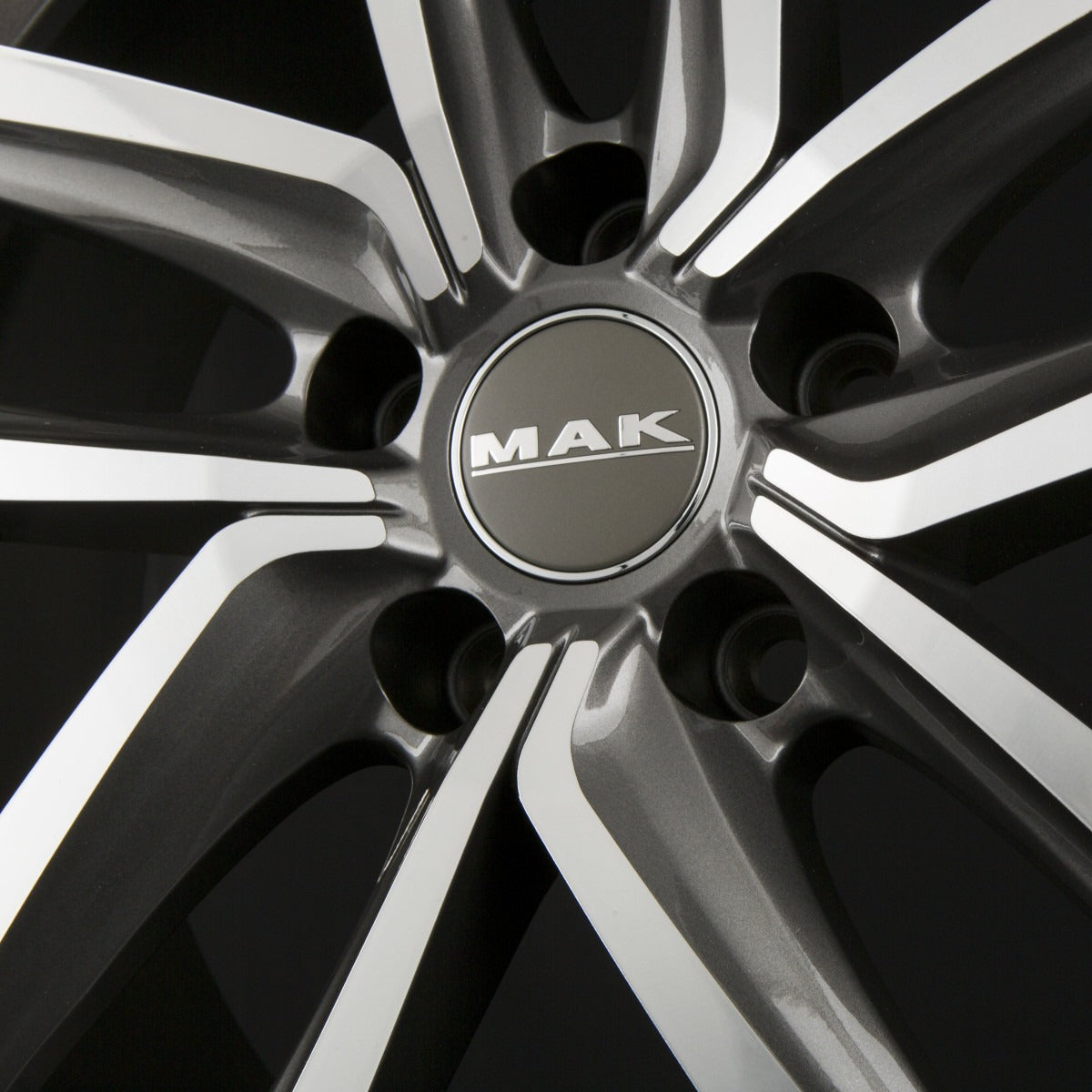 Mak Dresden Gun Metal Mirror Face Alufelge 7.5x17 Zoll ET38 LK 5x112 ML66.6 – Bild 3